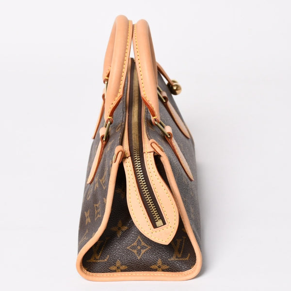 新品同様 LOUIS VUITTON ルイヴィトン モノグラム ポパンクール ハンドバッグ M40009 ロゴ モノグラムキャンバス ブラウン 中古 4a003648