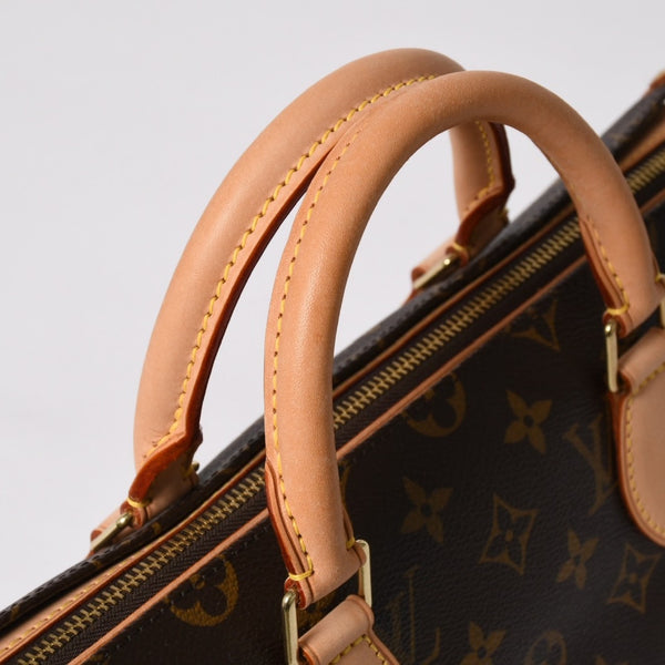 新品同様 LOUIS VUITTON ルイヴィトン モノグラム ポパンクール ハンドバッグ M40009 ロゴ モノグラムキャンバス ブラウン 中古 4a003648
