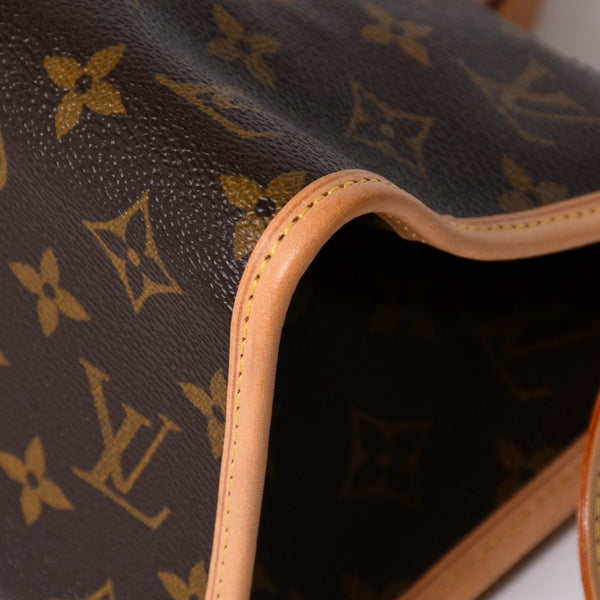 新品同様 LOUIS VUITTON ルイヴィトン モノグラム ポパンクール ハンドバッグ M40009 ロゴ モノグラムキャンバス ブラウン 中古 4a003648