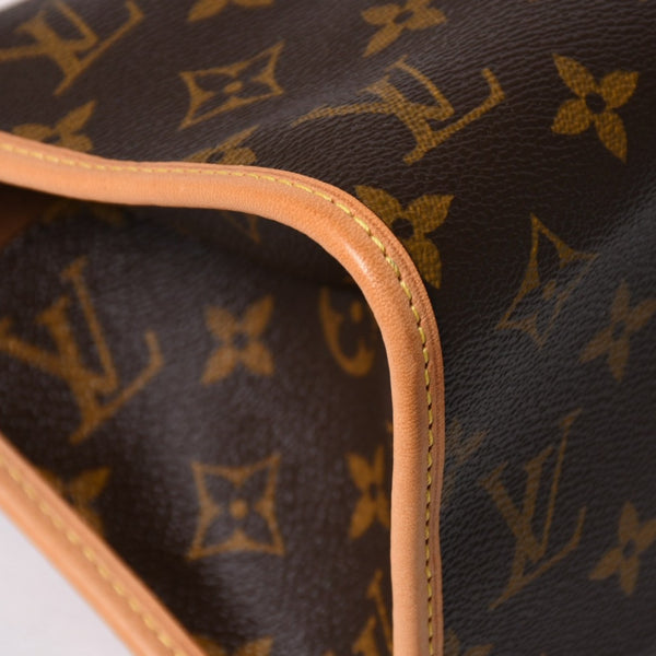 新品同様 LOUIS VUITTON ルイヴィトン モノグラム ポパンクール ハンドバッグ M40009 ロゴ モノグラムキャンバス ブラウン 中古 4a003648