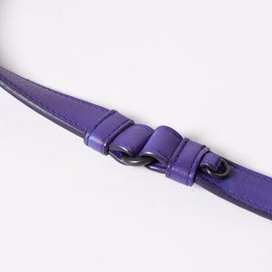 BOTTEGA VENETA Intrecciato Nappa Messenger Shoulder Bag Nappa Leather Lambskin Purple Bronze Silver Hardware Good Condition Used 4a003708