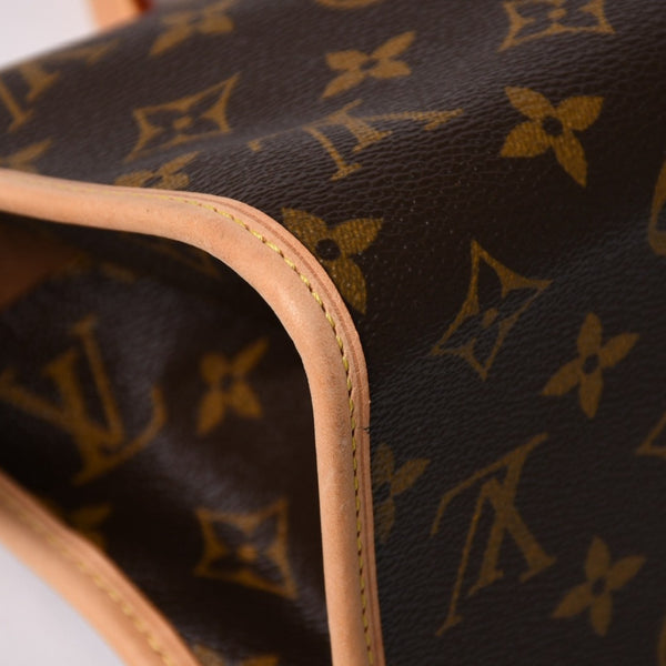 新品同様 LOUIS VUITTON ルイヴィトン モノグラム ポパンクール ハンドバッグ M40009 ロゴ モノグラムキャンバス ブラウン 中古 4a003648
