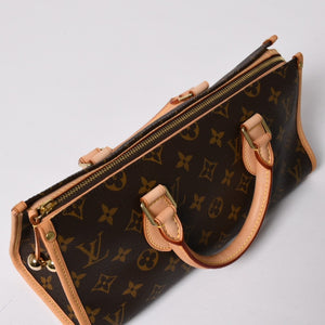 新品同様 LOUIS VUITTON ルイヴィトン モノグラム ポパンクール ハンドバッグ M40009 ロゴ モノグラムキャンバス ブラウン 中古 4a003648