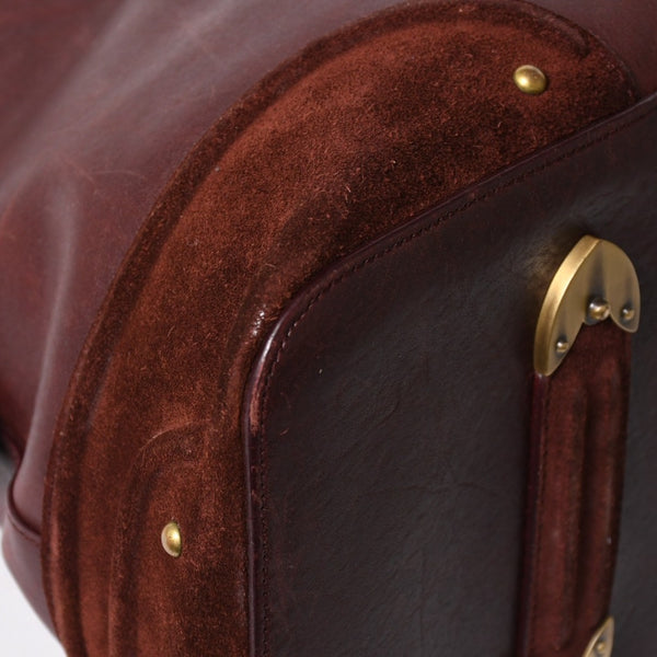 Christian Dior クリスチャンディオール Hand Bag ハンドバッグ バーガンディ ワインレッド 05-MA-0047 マットゴールド金具 美品 中古 4a003654