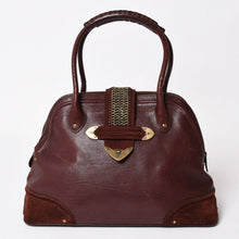 画像をギャラリービューアに読み込む, Christian Dior クリスチャンディオール Hand Bag ハンドバッグ バーガンディ ワインレッド 05-MA-0047 マットゴールド金具 美品 中古 4a003654