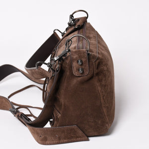 極美品 BALENCIAGA バレンシアガ ル シティ モト スモール メッセンジャーバッグ 638524 エディターズ カーフスキン ライトエスプレッソ 中古 4a003642