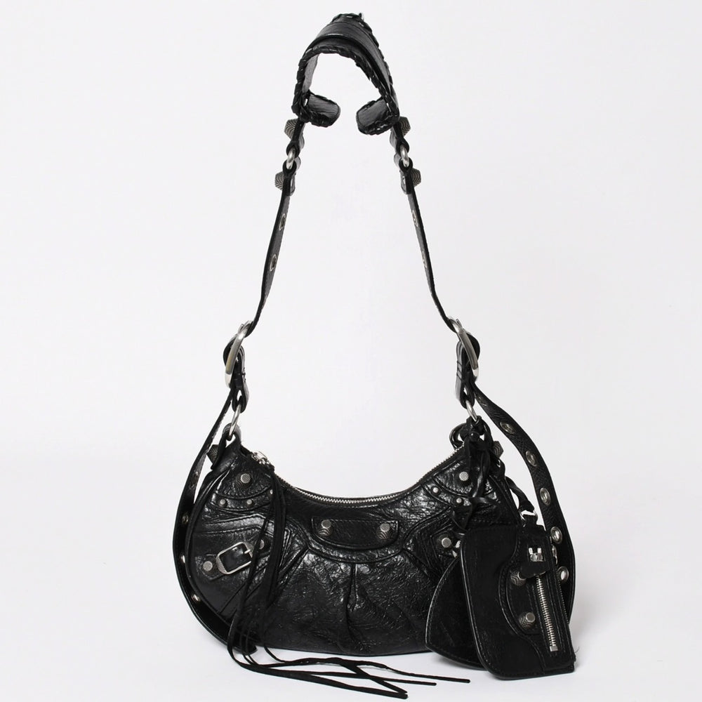 極美品 BALENCIAGA バレンシアガ ショルダーバッグ Le cagole ルカゴール ブラック 671309 中古 4a003814