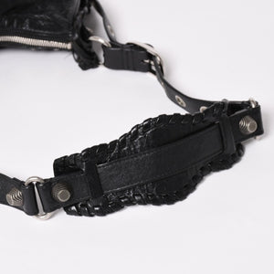 Very good condition BALENCIAGA Balenciaga shoulder bag Le cagole black 671309 used 4a003814