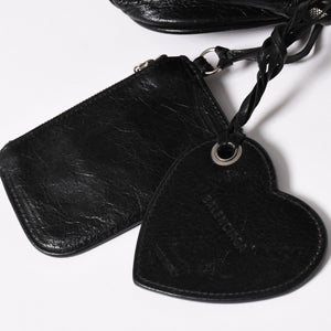 Very good condition BALENCIAGA Balenciaga shoulder bag Le cagole black 671309 used 4a003814