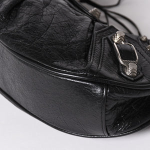 Very good condition BALENCIAGA Balenciaga shoulder bag Le cagole black 671309 used 4a003814