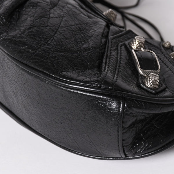 Very good condition BALENCIAGA Balenciaga shoulder bag Le cagole black 671309 used 4a003814