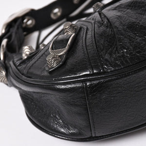 Very good condition BALENCIAGA Balenciaga shoulder bag Le cagole black 671309 used 4a003814