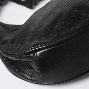 Very good condition BALENCIAGA Balenciaga shoulder bag Le cagole black 671309 used 4a003814