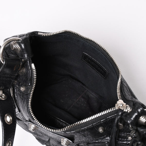 Very good condition BALENCIAGA Balenciaga shoulder bag Le cagole black 671309 used 4a003814