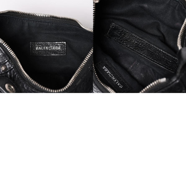 Very good condition BALENCIAGA Balenciaga shoulder bag Le cagole black 671309 used 4a003814