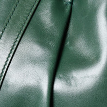 Load image into Gallery viewer, SAINT LAURENT サンローラン リヴゴーシュ レザー ホーボーショルダーバッグ トムフォード期 プリーツ加工 グリーン 120436 シルバー金具 美品 中古 4a003520