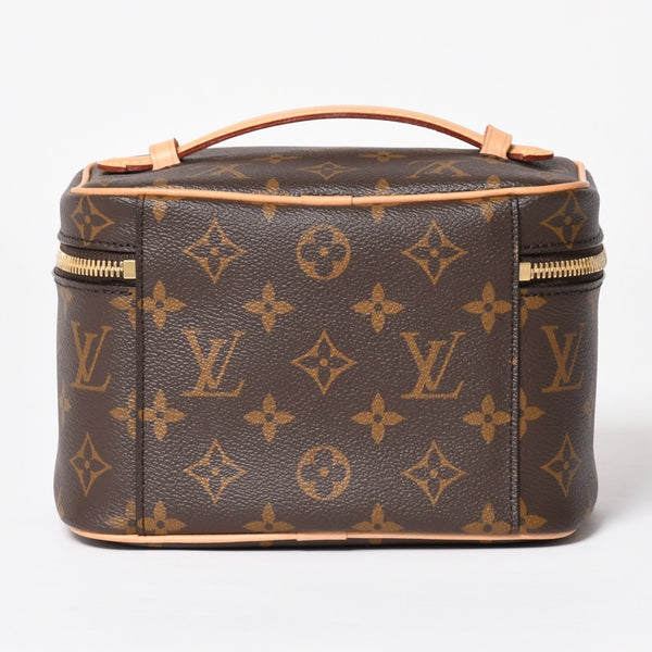 New and unused LOUIS VUITTON Nice Mini Vanity Bag M44495 Cosmetic Pouch Cosmetic Pouch Monogram Canvas Brown Gold Hardware Used 4a003655