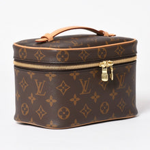 Load image into Gallery viewer, 新品未使用 LOUIS VUITTON ルイヴィトン ニースミニ バニティバッグ M44495 コスメポーチ 化粧ポーチ モノグラムキャンバス ブラウン ゴールド金具 中古 4a003655