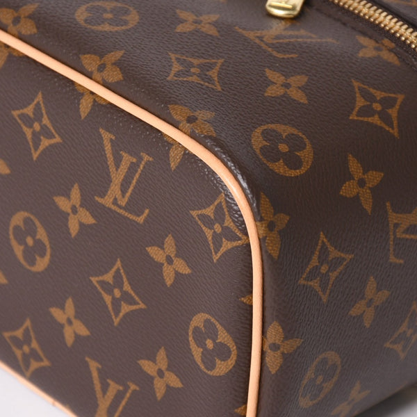 New and unused LOUIS VUITTON Nice Mini Vanity Bag M44495 Cosmetic Pouch Cosmetic Pouch Monogram Canvas Brown Gold Hardware Used 4a003655