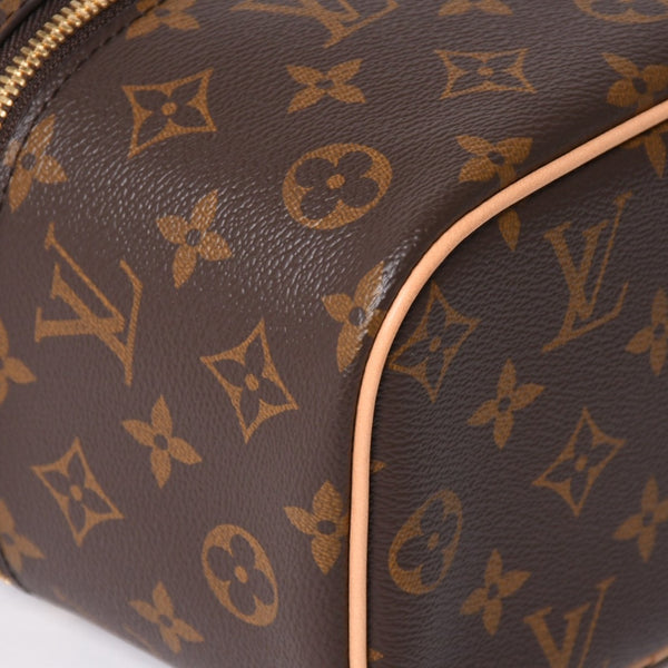 New and unused LOUIS VUITTON Nice Mini Vanity Bag M44495 Cosmetic Pouch Cosmetic Pouch Monogram Canvas Brown Gold Hardware Used 4a003655