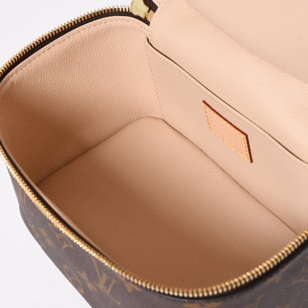 New and unused LOUIS VUITTON Nice Mini Vanity Bag M44495 Cosmetic Pouch Cosmetic Pouch Monogram Canvas Brown Gold Hardware Used 4a003655