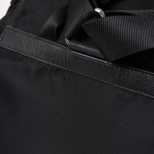 Very good condition PRADA Rucksack Shoulder Bag Nylon Silver Metal Fittings Triangle Logo Saffiano Used 4a003693