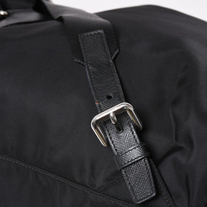 Very good condition PRADA Rucksack Shoulder Bag Nylon Silver Metal Fittings Triangle Logo Saffiano Used 4a003693