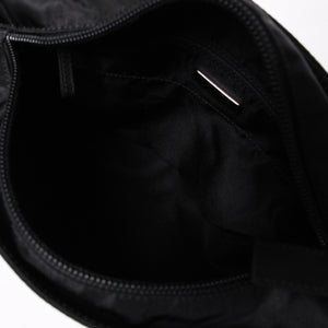 Very Good Condition PRADA Re-Nylon Mini Tote Bag BN0332 Tesuto Nylon Leather Black Triangle Logo Plate 31 Size Used 4a003666