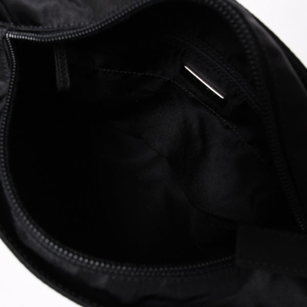 Very Good Condition PRADA Re-Nylon Mini Tote Bag BN0332 Tesuto Nylon Leather Black Triangle Logo Plate 31 Size Used 4a003666