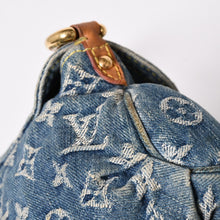 Load image into Gallery viewer, LOUIS VUITTON ルイヴィトン ミニプリーティ ワンショルダーバッグ M95050 モノグラム デニム インディゴブルー 美品 中古 4a003990