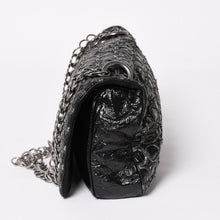画像をギャラリービューアに読み込む, CHANEL シャネル チェーンショルダーバッグ 12番台 パテントレザー ブラック シルバー金具 良品 中古 4a003668
