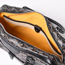 Load image into Gallery viewer, 極美品 GOYARD ゴヤール サンマルタン 新型 ハンドバッグ ショルダーバッグ PVC レザー ブラック シルバー金具 中古 4a003680