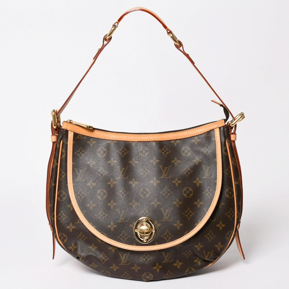 Very Good Condition LOUIS VUITTON Tulum GM Shoulder Bag M40075 Monogram Brown Gold Hardware Used 4a003681
