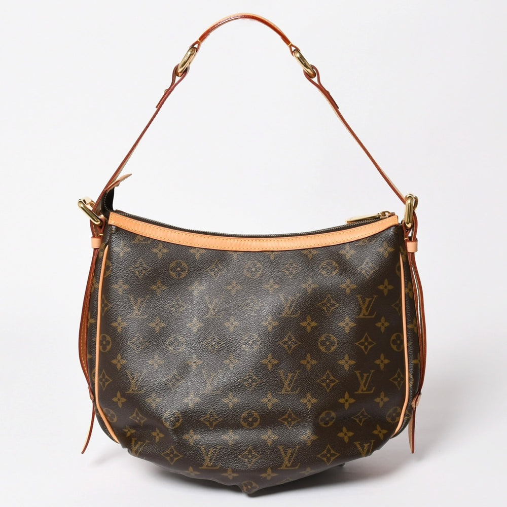 Very Good Condition LOUIS VUITTON Tulum GM Shoulder Bag M40075 Monogram Brown Gold Hardware Used 4a003681