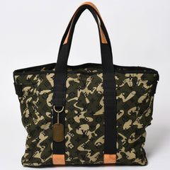 極美品 LOUIS VUITTON ルイヴィトン トレイ モノグラモフラージュ モノグラム トートバッグ 村上隆 限定 迷彩柄 M95783 中古 4a003582