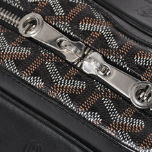 Load image into Gallery viewer, 極美品 GOYARD ゴヤール サンマルタン 新型 ハンドバッグ ショルダーバッグ PVC レザー ブラック シルバー金具 中古 4a003680