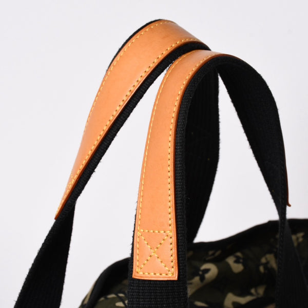極美品 LOUIS VUITTON ルイヴィトン トレイ モノグラモフラージュ モノグラム トートバッグ 村上隆 限定 迷彩柄 M95783 中古 4a003582