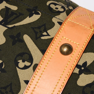 極美品 LOUIS VUITTON ルイヴィトン トレイ モノグラモフラージュ モノグラム トートバッグ 村上隆 限定 迷彩柄 M95783 中古 4a003582