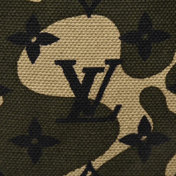 極美品 LOUIS VUITTON ルイヴィトン トレイ モノグラモフラージュ モノグラム トートバッグ 村上隆 限定 迷彩柄 M95783 中古 4a003582