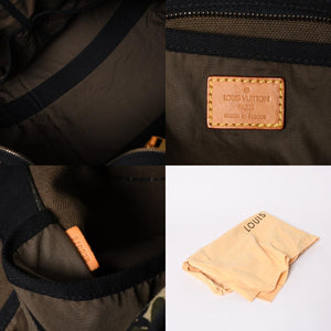 極美品 LOUIS VUITTON ルイヴィトン トレイ モノグラモフラージュ モノグラム トートバッグ 村上隆 限定 迷彩柄 M95783 中古 4a003582