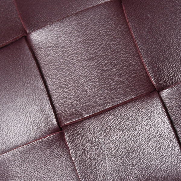 Very Good Condition BOTTEGA VENETA Bottega Veneta Burgundy Wine Red Cassette Shoulder Bag B09382148Q Used 4a003689
