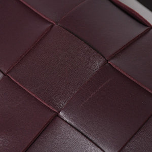Very Good Condition BOTTEGA VENETA Bottega Veneta Burgundy Wine Red Cassette Shoulder Bag B09382148Q Used 4a003689