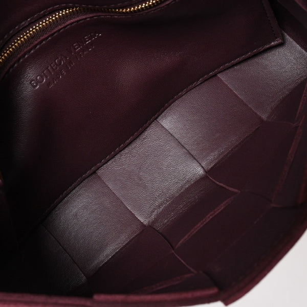 Very Good Condition BOTTEGA VENETA Bottega Veneta Burgundy Wine Red Cassette Shoulder Bag B09382148Q Used 4a003689