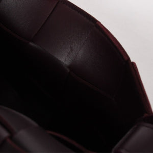 Very Good Condition BOTTEGA VENETA Bottega Veneta Burgundy Wine Red Cassette Shoulder Bag B09382148Q Used 4a003689