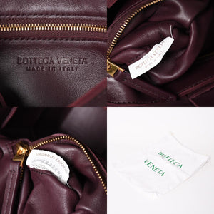 Very Good Condition BOTTEGA VENETA Bottega Veneta Burgundy Wine Red Cassette Shoulder Bag B09382148Q Used 4a003689
