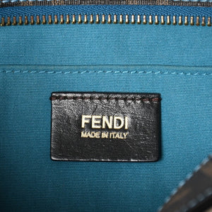 極美品 FENDI フェンディ ハンドバッグ 8BH223 CR2 ズッカ柄 ブラウン キャンバス エナメル ブラウン ゴールド金具 中古 4a003677