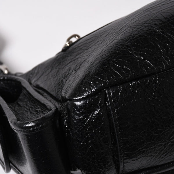 Very Good Condition BALENCIAGA Balenciaga Super Busy Leather Shoulder Bag Shoulder Bag Black 802227 Used 4a003690