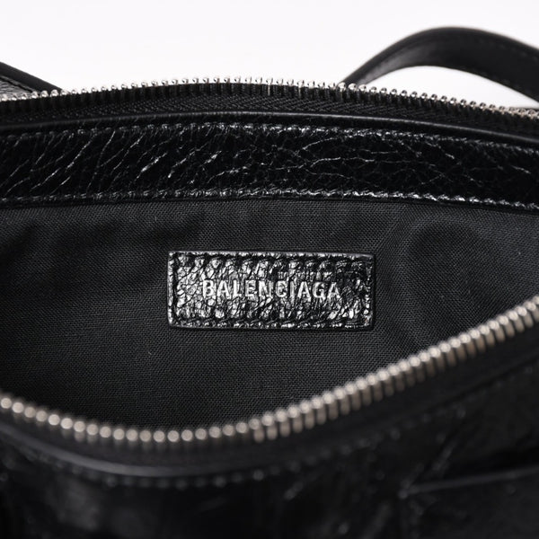 Very Good Condition BALENCIAGA Balenciaga Super Busy Leather Shoulder Bag Shoulder Bag Black 802227 Used 4a003690