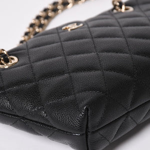 Very good condition CHANEL Chanel Matelasse caviar skin accessory pouch black silver hardware random number used 4a003600