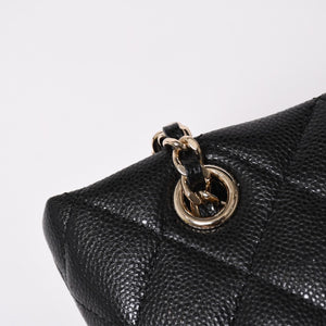 Very good condition CHANEL Chanel Matelasse caviar skin accessory pouch black silver hardware random number used 4a003600